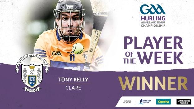 Tony Kelly is this week's GAA.ie Hurler of the Week.