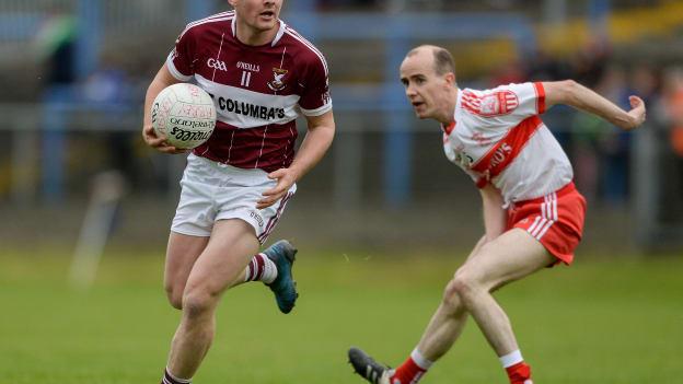 Mullinalaghta St Columba's James McGivney during the 2017 Longford SFC Final against Abbeylara.