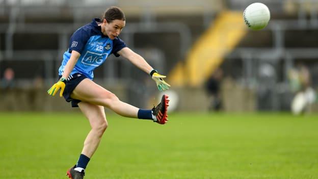 Sinéad Aherne of Dublin during the TG4 LGFA All-Ireland Senior Championship Quarter-Final match between Donegal and Dublin at MacCumhaill Park in Ballybofey, Donegal. Photo by Ramsey Cardy/Sportsfile.