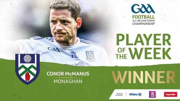 GAA.ie Footballer of the Week Conor McManus.
