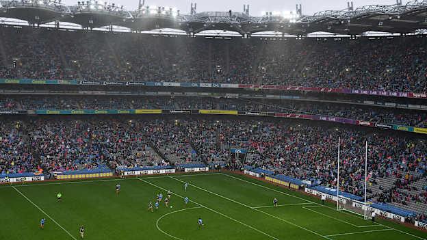 A general view of the 2019 TG4 All-Ireland Ladies Football Senior Championship Final match between Dublin and Galway at Croke Park in Dublin. 