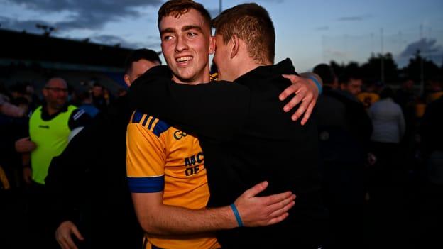 Na Fianna's David Lacey celebrates at Parnell Park.