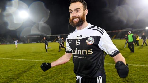 A jubilant Conor Laverty following Kilcoo's AIB All-Ireland Football Club Championship semi-final win over Ballyboden.