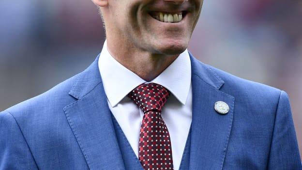 Mickey Linden pictured during the 1991 All-Ireland winning Down jubilee team's presentation to the crowd before the 2016 All-Ireland SFC Final between Dublin and Mayo. 