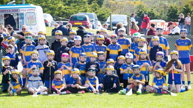 Young St. Patrick's GAA, Saul hurlers and camógs pictured at last weekend's blitz and family fun day. 
