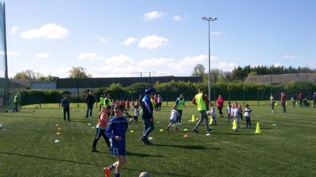 Navan O'Mahonys had 350 juveniles training on their pitches last Saurday morning. 