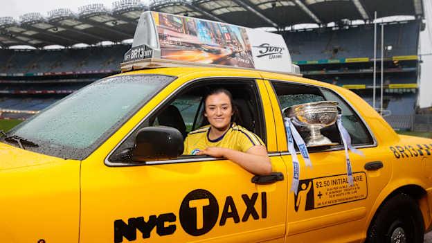 Sarah Healy pictured at Croke Park before the Liberty Insurance Camogie All-Stars tour to New York. 