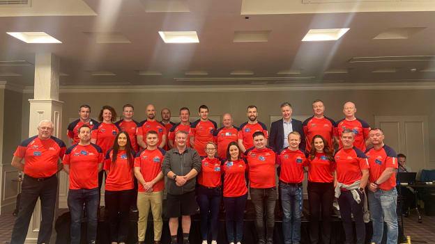 Wayne Goldsmith pictured with GAA Coaching and Games Development staff. 