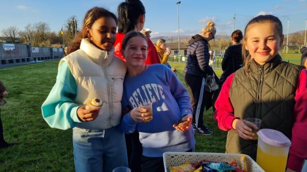 Ukrainian children pictured at a recent meet and greet day at Ballymacelligott GAA club.