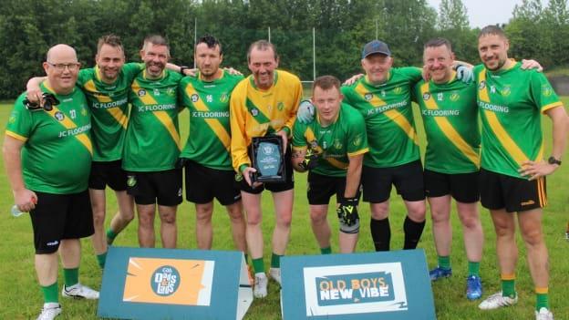 Thomas Davis Dads & Lads Team receiving the Na Lochra Award.