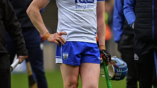 Austin Gleeson of Waterford dejected after the 2019 Allianz Hurling League Division 1 Final match between Limerick and Waterford at Croke Park in Dublin.