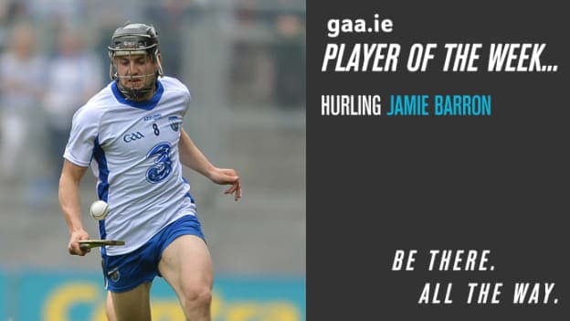 GAA.ie Hurler of the Week Jamie Barron.