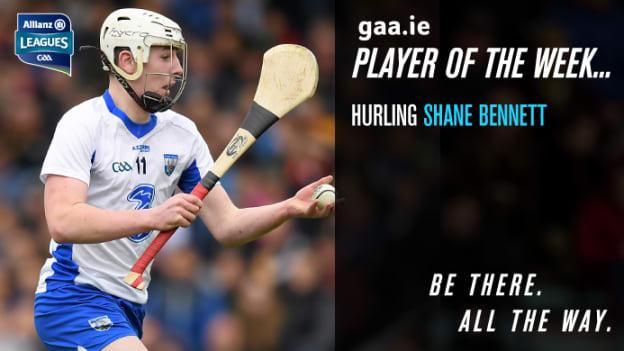 Shane Bennett named Hurling Player of the Week