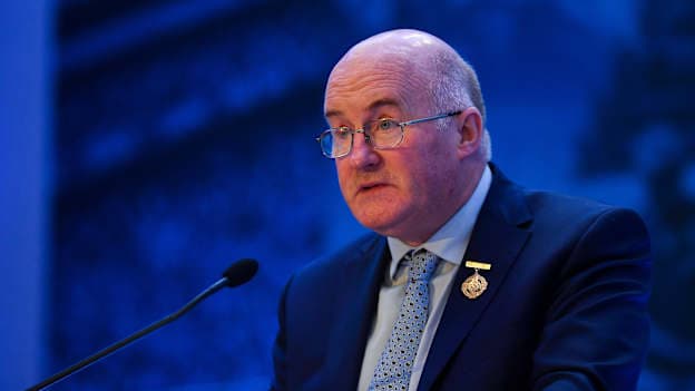 GAA President, John Horan, addressing Congress 2019. 