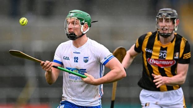 Jack Prendergast, Waterford, and David Blanchfield, Kilkenny, in Allianz Hurling League action. Photo by Piaras Ó Mídheach/Sportsfile