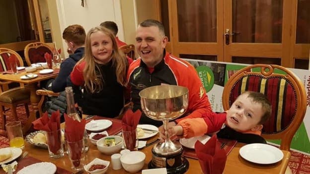 Current Leitrim manager Olcan Conway pictured following Carrick's successful campaign in 2018.