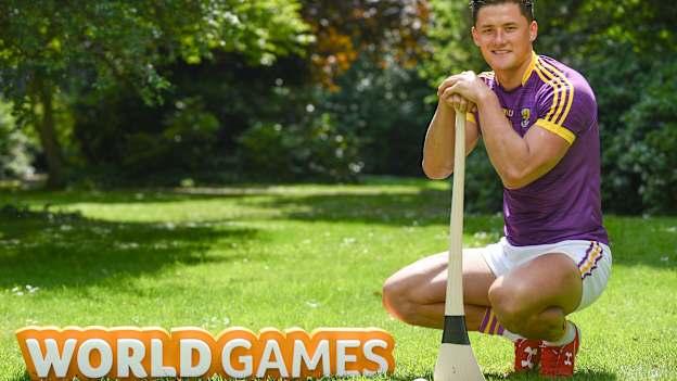 Wexford hurler Lee Chin pictured at the GAA and the DFA launch of The 2017 Global Games Development Fund at Iveagh House.