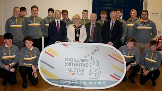 The Ballymoney Cúchulainns team who participated in the 2018 Ulster GAA Cúchulainn Initiative and represented Ulster at the 2018 All-Britain Championships in London.