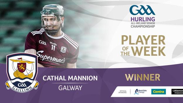 GAA.ie Hurler of the Week Cathal Mannion