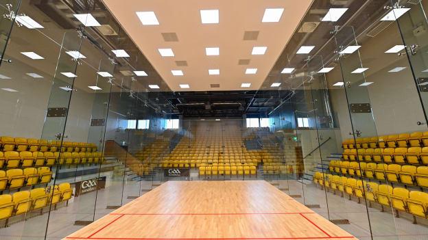 A general view the show court during the official opening ceremony of the National Handball & Croke Park Community Centre at Sackville Avenue in Dublin. Photo by Sam Barnes/Sportsfile.