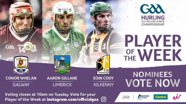 This week's nominees for GAA.ie Hurler of the Week.
