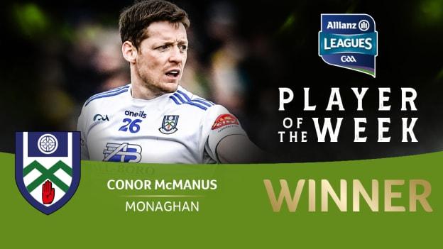 GAA.ie Footballer of the Week Conor McManus.