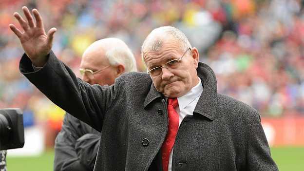 James McCartan during the Down 1960 and 1961 Jubilee team presentation at the GAA Football All-Ireland Championship Finals, Croke Park, Dublin in 2010