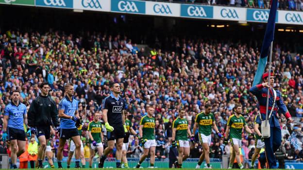 The parade before the 2015 All Ireland SFC Final.