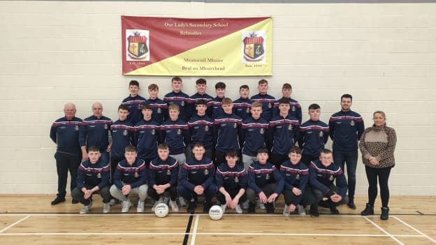 The Our Lady's Secondary School, Belmullet team that will contest the Br. Edmund Ignatius Rice Cup Final on Saturday. 