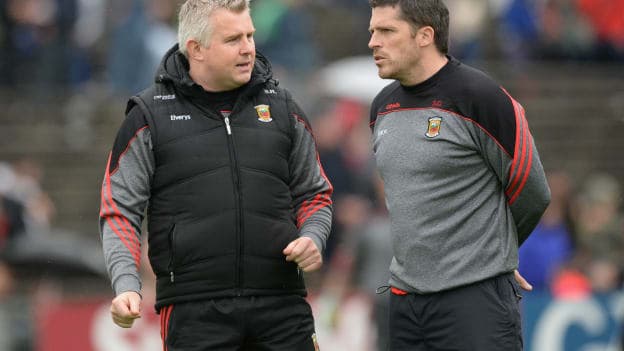 Mayo manager Stephen Rochford and selector Sean Carey.