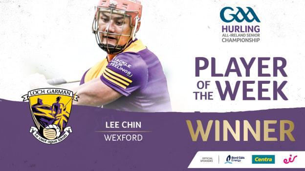 Lee Chin is the GAA.ie Hurler of the Week.