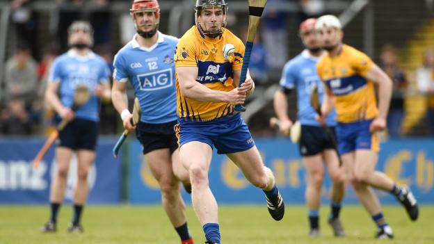 Tony Kelly, Clare, and David Treacy, Dublin, in action at Cusack Park last Sunday.