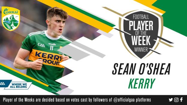 GAA.ie Footballer of the Week Sean O'Shea.