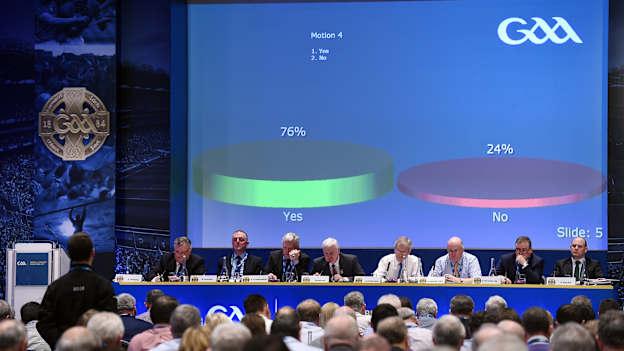 Motion 4 regarding the All Ireland Senior Football Championship was passed at GAA Congress.