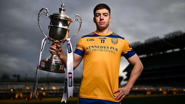 Na Fianna hurling captain Donal Burke during the launch of the 2023 AIB GAA Leinster Senior Club Championship Finals at Croke Park in Dublin. Photo by Piaras Ó Mídheach/Sportsfile.
