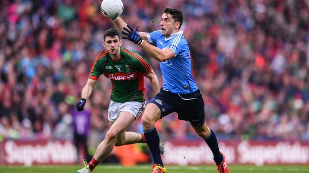 Bernard Brogan and Brendan Harrison in action at Croke Park on September 17.