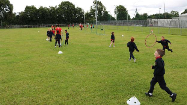 Over a 6-week period, each child was exposed to Gaelic football by experiencing fundamental skills and basic GAA games. 