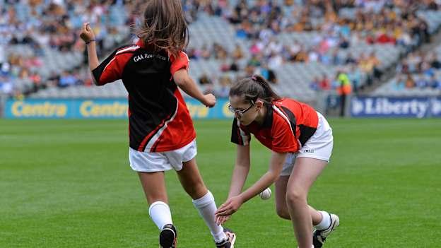 A rounders exhibition game in Croke Park from 2015