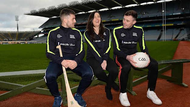 Healthy Clubs Ambassadors Mayo Footballer Diarmuid O'Connor, Dublin Ladies Footballer Lyndsey Davey and Waterford Hurler Jamie Barron