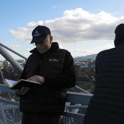 Writers from the Rooftop tour at Croke Park