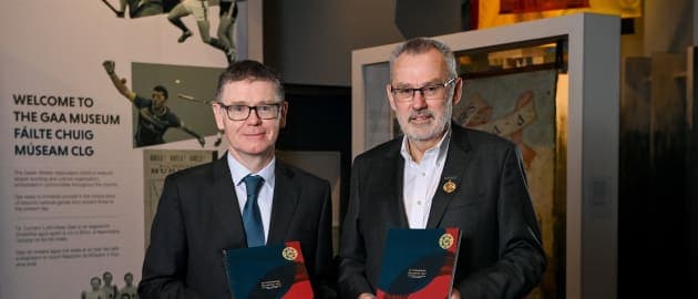 Ard Stiúrthóir of the GAA, Tom Ryan, and Uachtarán Chumann Lúthchleas Gael Larry McCarthy, pictured at Croke Park. Photo by Seb Daly/Sportsfile