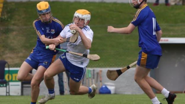 Action from the Celtic Challenge match between Longford and Monaghan. 