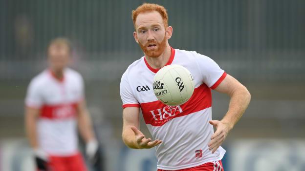 Conor Glass in action for the Derry footballers. 