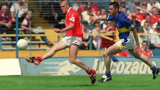 Brendan Ger O'Sullivan scores his and Cork's second goal in the 2002 Munster SFC Final. 