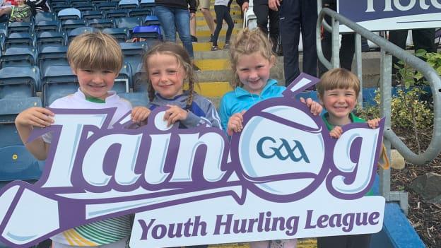 Castleblayney hurling club's youngest supporters were all smiles on the day. 