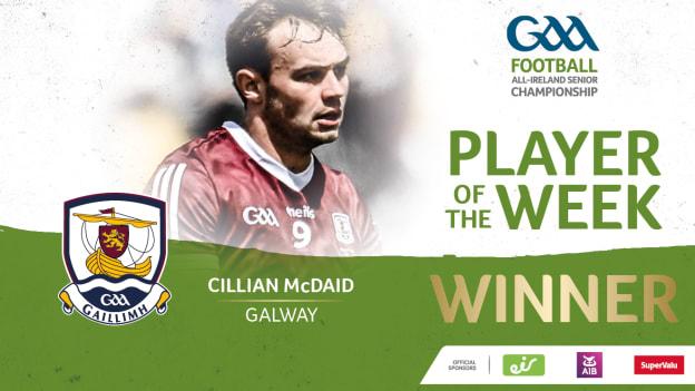 Galway's Cillian McDaid is this week's GAA.ie Footballer of the Week.