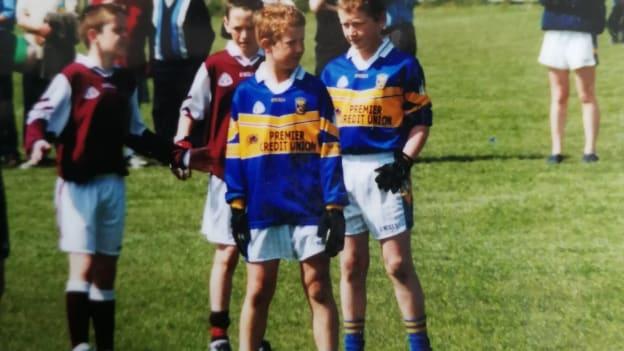Ciarán Kilkenny pictured playing for the Castleknock U-11s. Up against him on this particular day and also pictured here is Raheny's Brian Fenton, his current Dublin team-mate. 