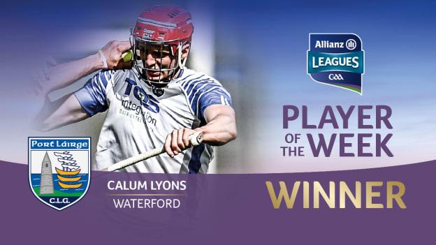 Calum Lyons has been voted GAA.ie Hurler of the Week.