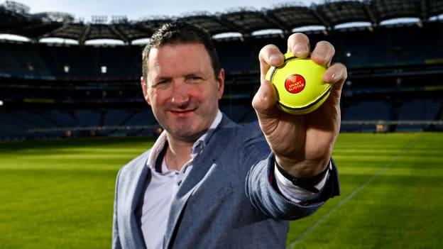 Former Tipperary goalkeeper, Brendan Cummins, pictured at the launch of the new GAA Smart Sliotar, which is being used in this years Under 20 hurling championship. The aim of the smart sliotar is to ensure consistency in performance, compliance with specifications, and to ensure it meets ethical standards of manufacture. 