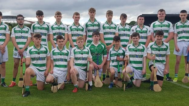 The St Fechins (Louth) U17 Hurling side who were defeated by Castleblayney (Monaghan) in their Táin Óg final in Abbottstown recently.